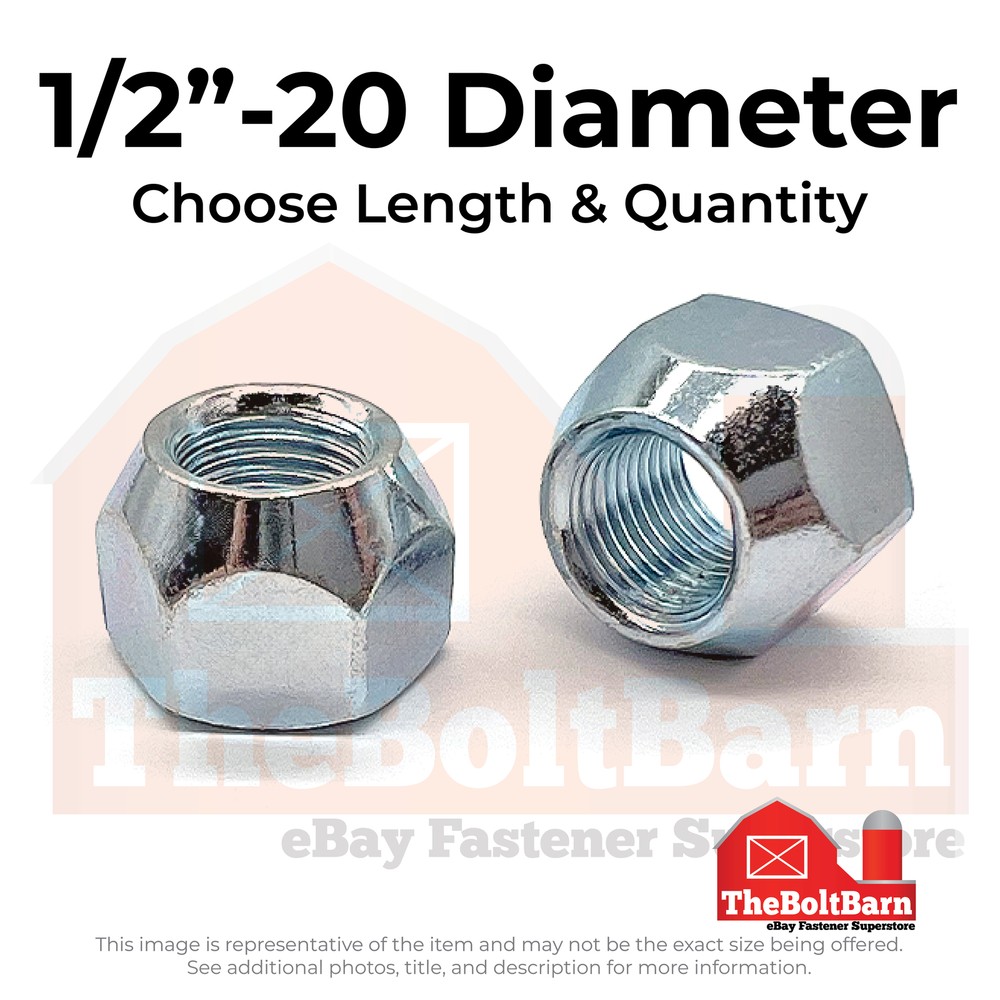 1/2-20x5/8" Right Hand Wheel Nuts 60° Taper (Pick Quantity)