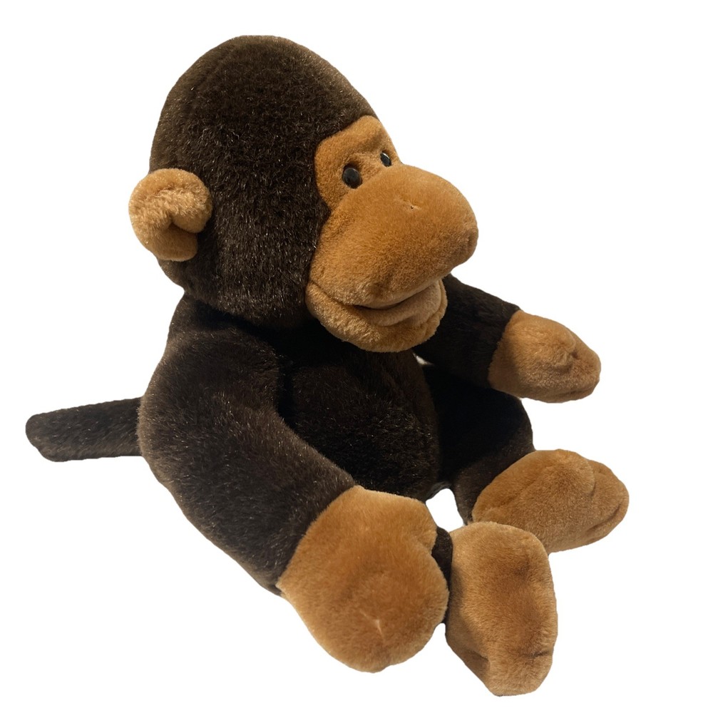 BONKERS BROWN MONKEY PLUSH HAND PUPPET 13in TOY COLLECTION