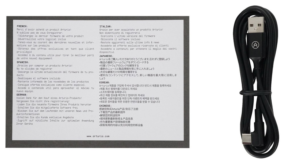 Arturia MICROLAB MK3 Black 25-Key MIDI USB Keyboard Controller+Backpack