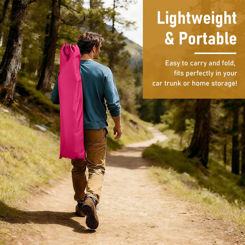 Portable Pink Camping Cot w/ Carrying Bag, Army Style