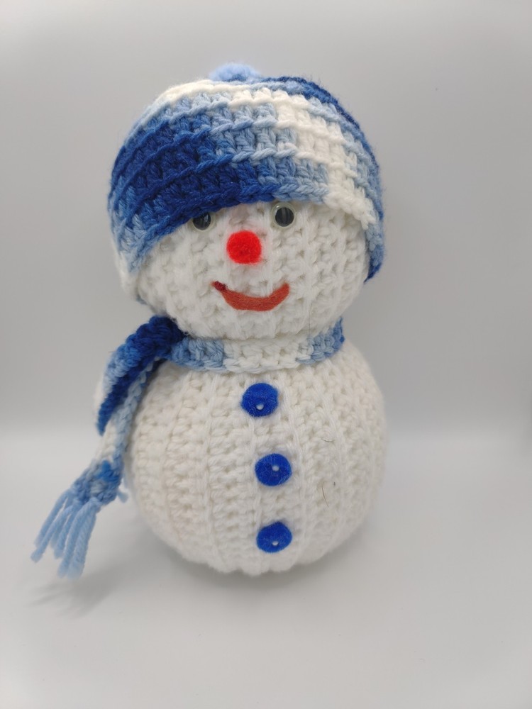 Hand Made Crochet Snowmen