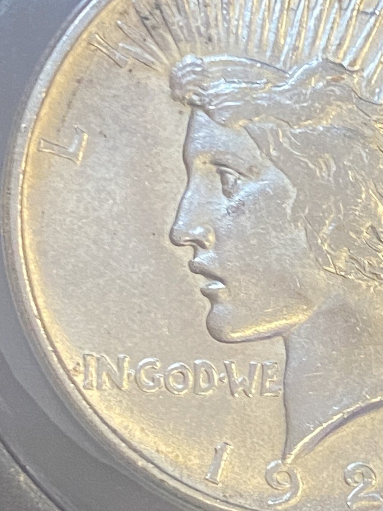 1921 Silver Peace $1 Dollar ~ ANACS Graded MS 60