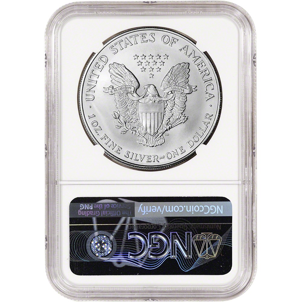 1995 American Silver Eagle Coin - NGC MS69