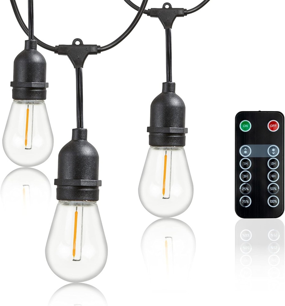 Newhouse Lighting LED String Lights with Weatherproof Technology, Dimmable with