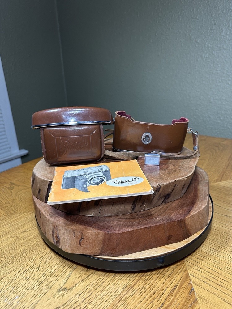Kodak Retina IIIc Rangefinder Camera + Case + Manual