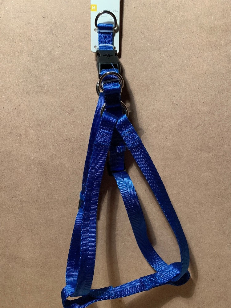 Good2go Dog Nylon Harness Medium 18”-30” Adjustable Blue B2