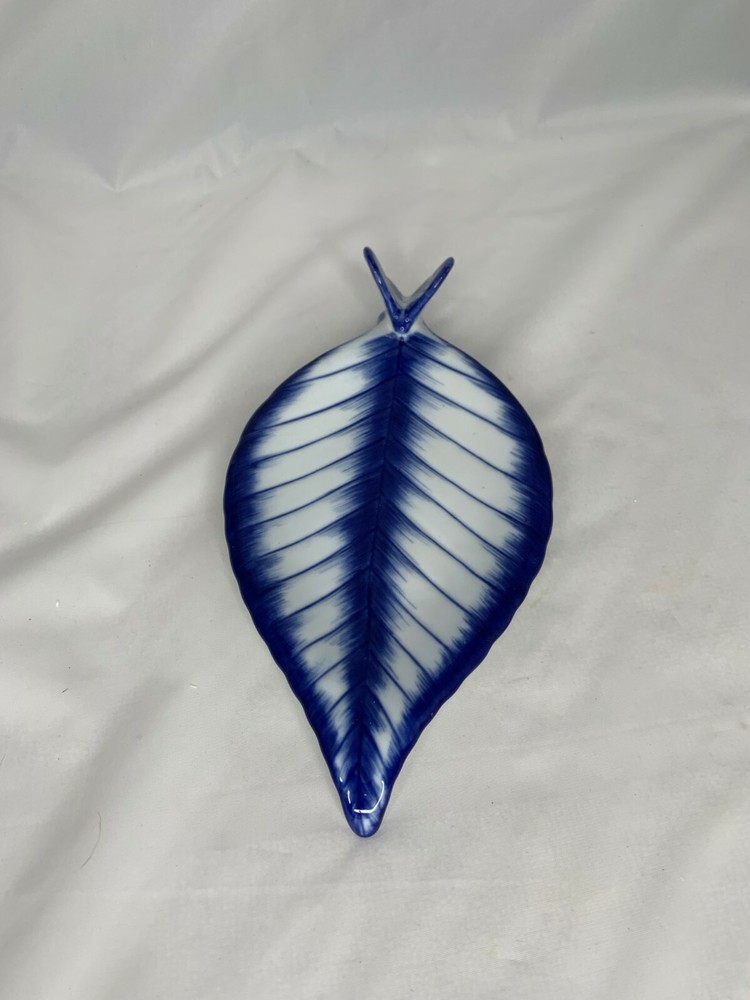 bombay co candy nut serving dish spoon rest leaf design butterfly handle