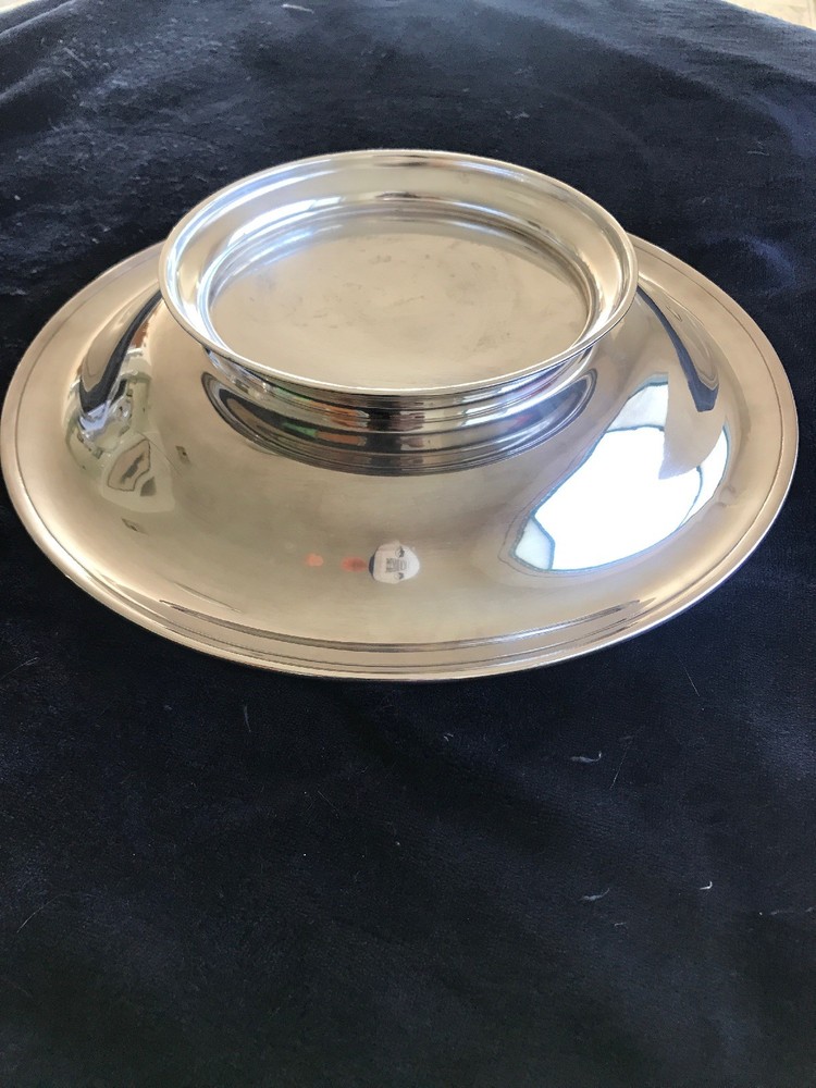 Antique Heavy Sterling Silver Serving Bowl