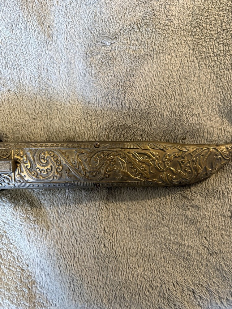 Vintage Dual Chinese Dagger With Sheath