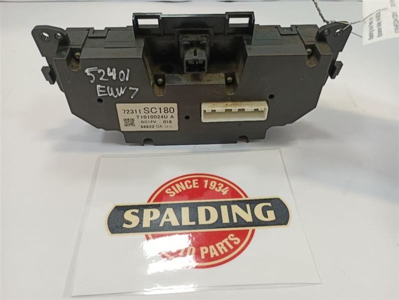 72311-SC180 Dash Temperature Control from 2010 Subaru Forester 10760659
