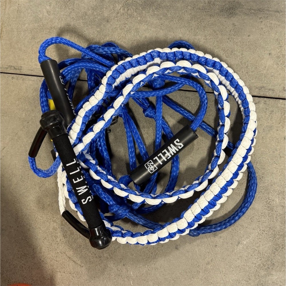 SWELL Wakeboard Rope & Handle Blue White