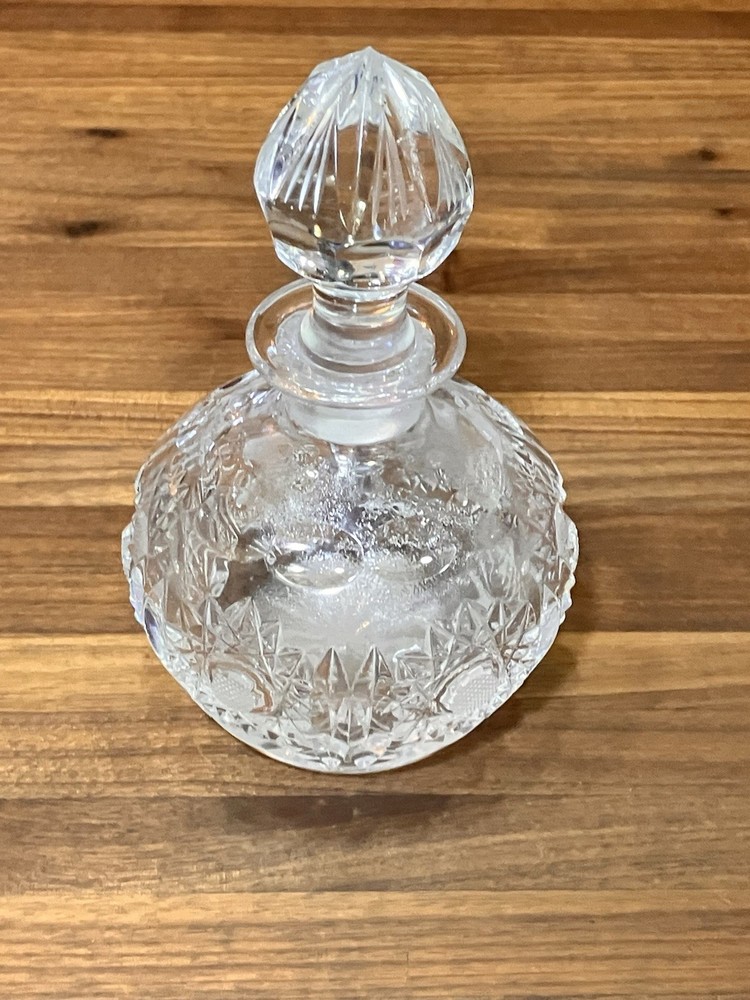 Vintage Cut Crystal Perfume Bottle