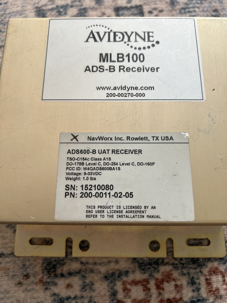 Avidyne 200-0011-02-05 MLB100 UAT Receiver