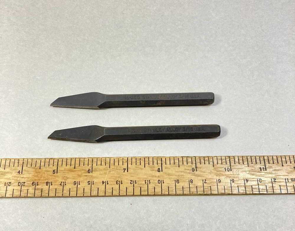 Stanley Cape Chisel 2 Pc 3/16" #18-355 USA