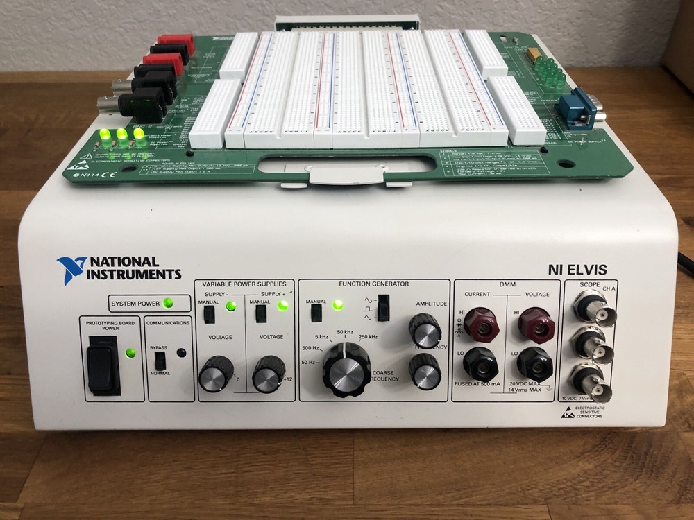 National Instruments NI ELVIS Platform with Prototyping Board, Power Supply