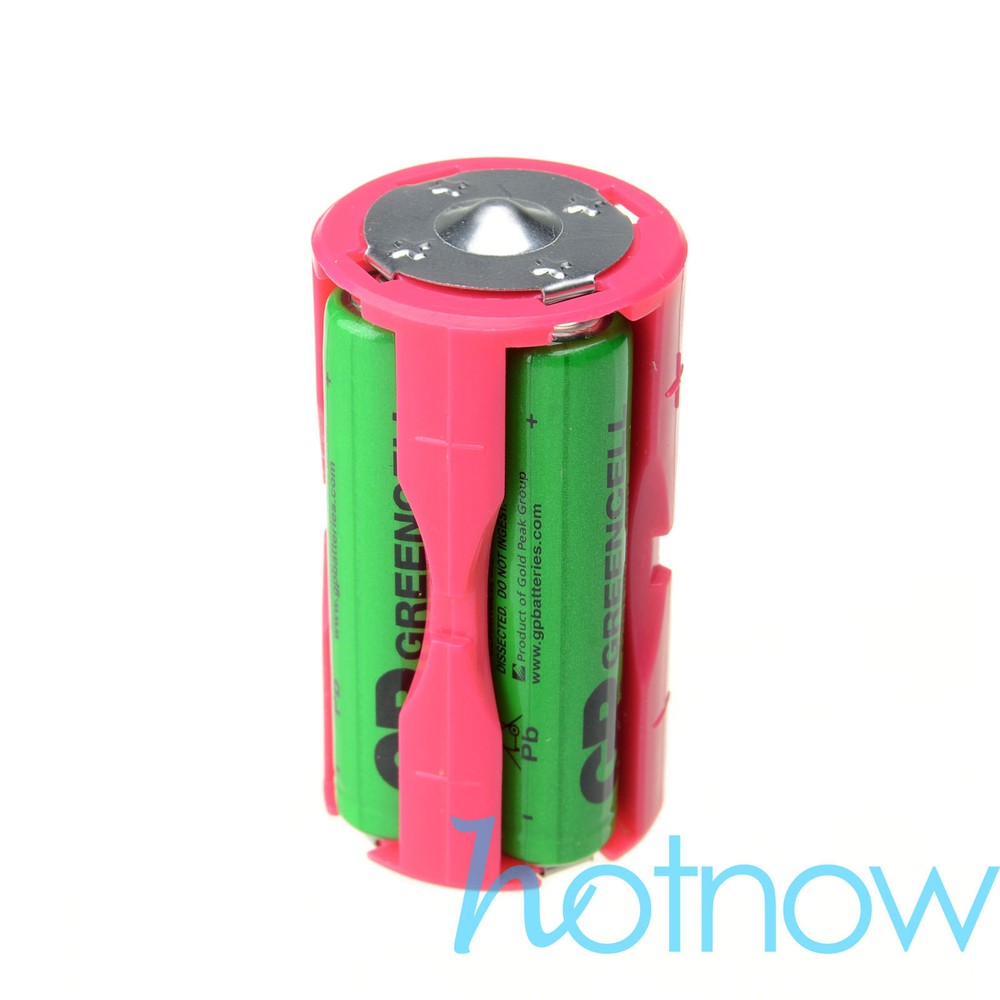 12 pcs Parallel Adapter Battery Holder Case Box Convertor 4 AAA/LR03 to C Size