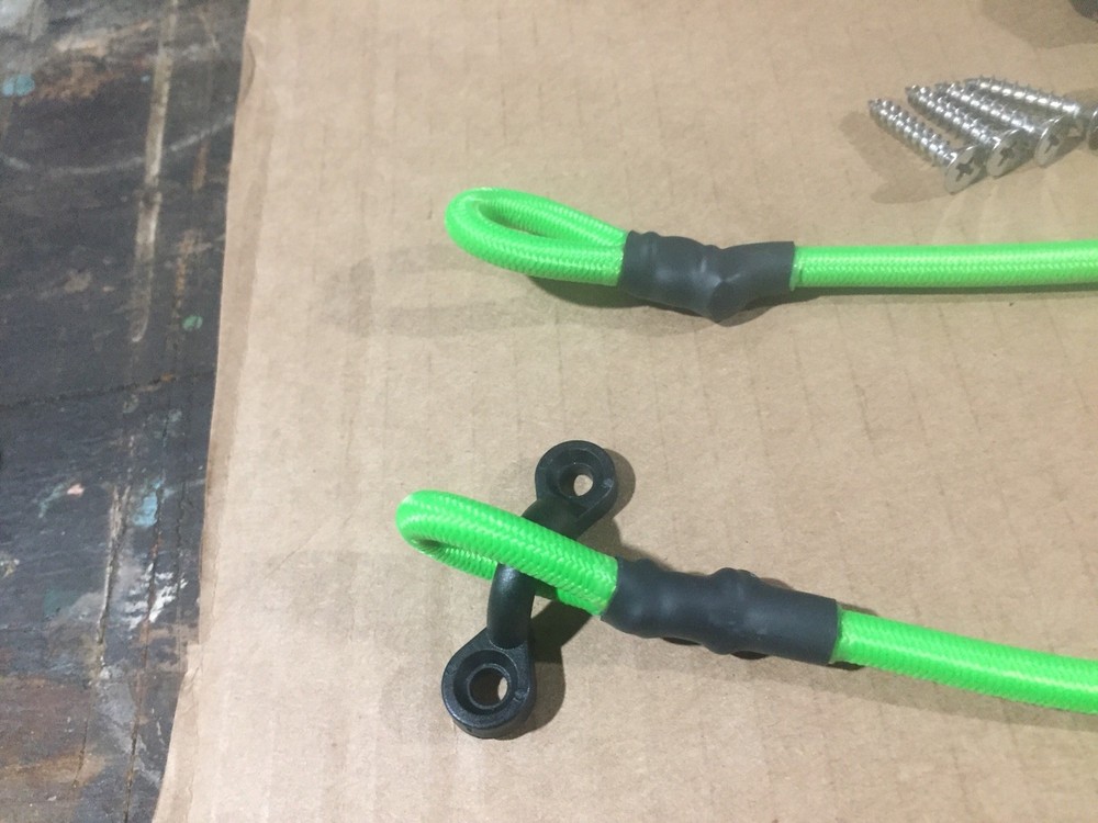 Boat Rod Straps Neon Green