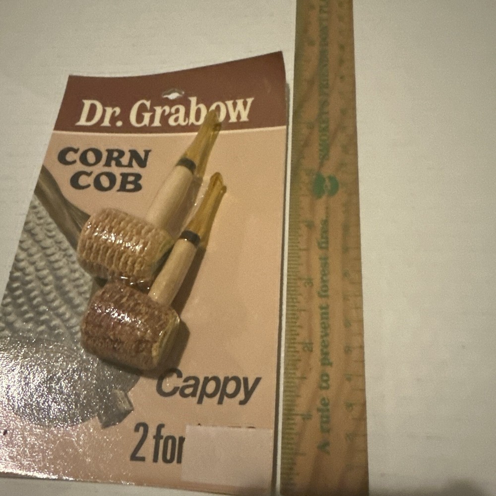 Vintage Dr Grabow Corn Cob Pipe 2 Count / MOC NOS NEW