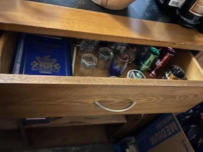 6' Hardwood Home Cocktail Bar
