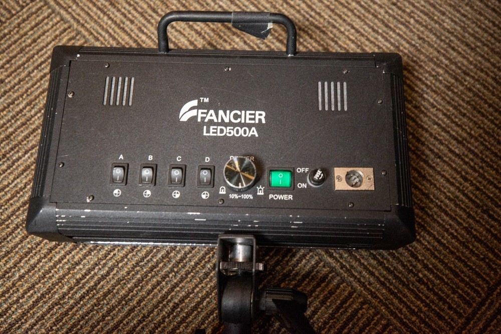 Two LED Light Panel "Fancier" LED500a continuous Light with 4 pin XLR AC Input