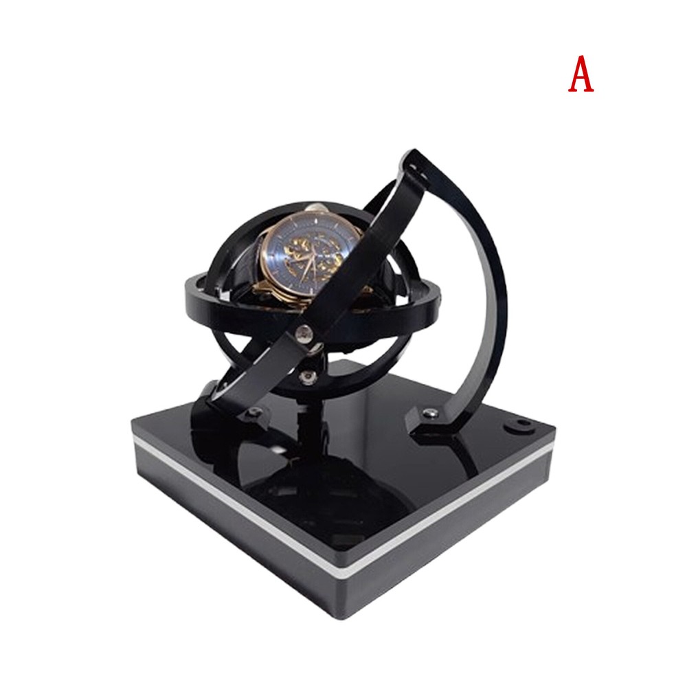 Leather Storage Display Case Box Gift Automatic Rotation Single Watch Winder Box