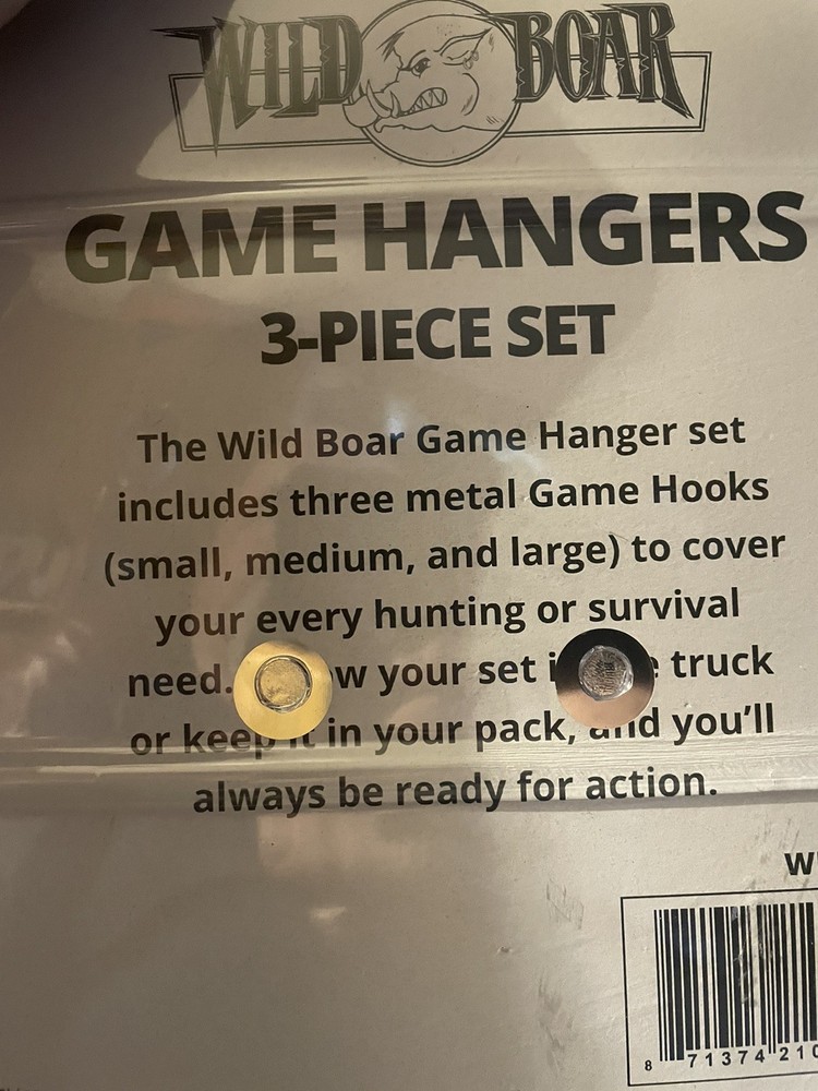 Wild Boar Game Hangers, 3-Piece Set