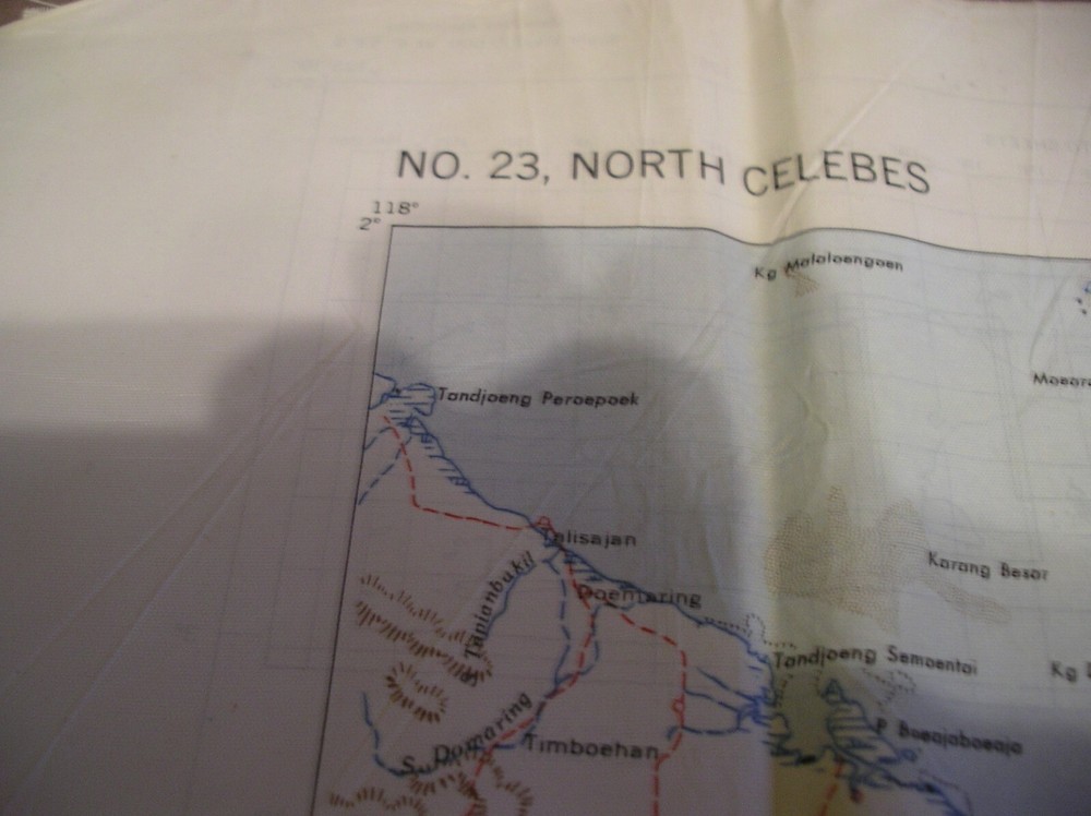 USAFF Cloth 2 Sided Escape Map SW Pacific