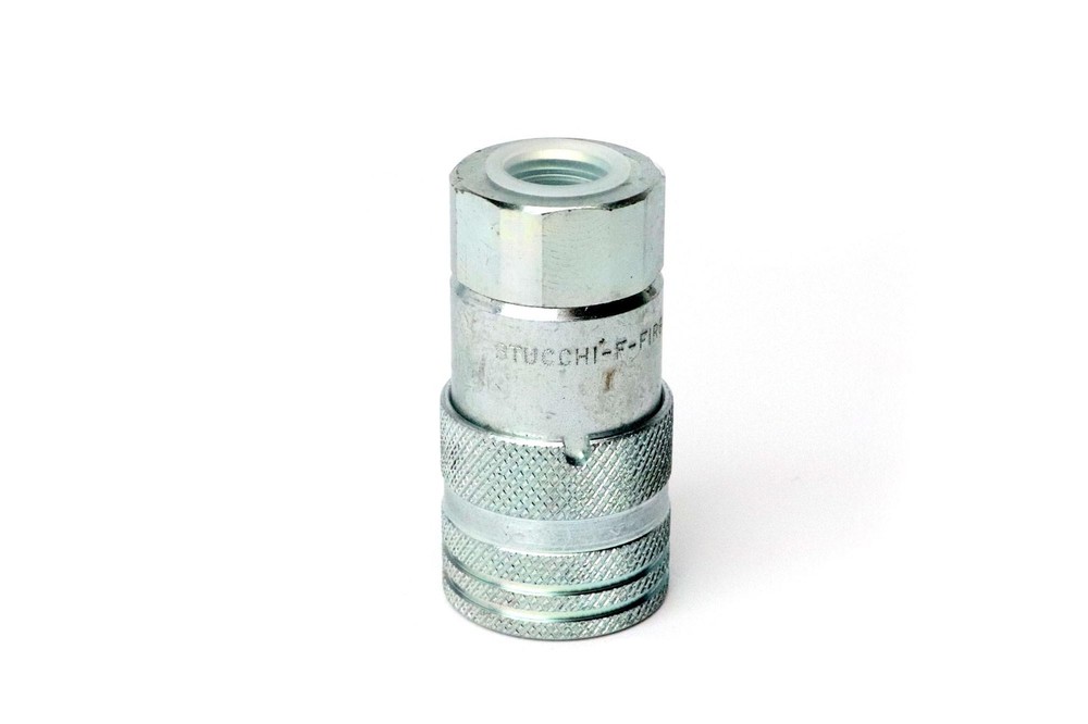 Stucchi Flat Face Interchange Coupling, 3571 PSI, 1/2 NPTF Thread, 1/2 in