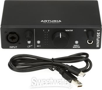 Arturia MiniFuse 1 USB-C Audio Interface - Black