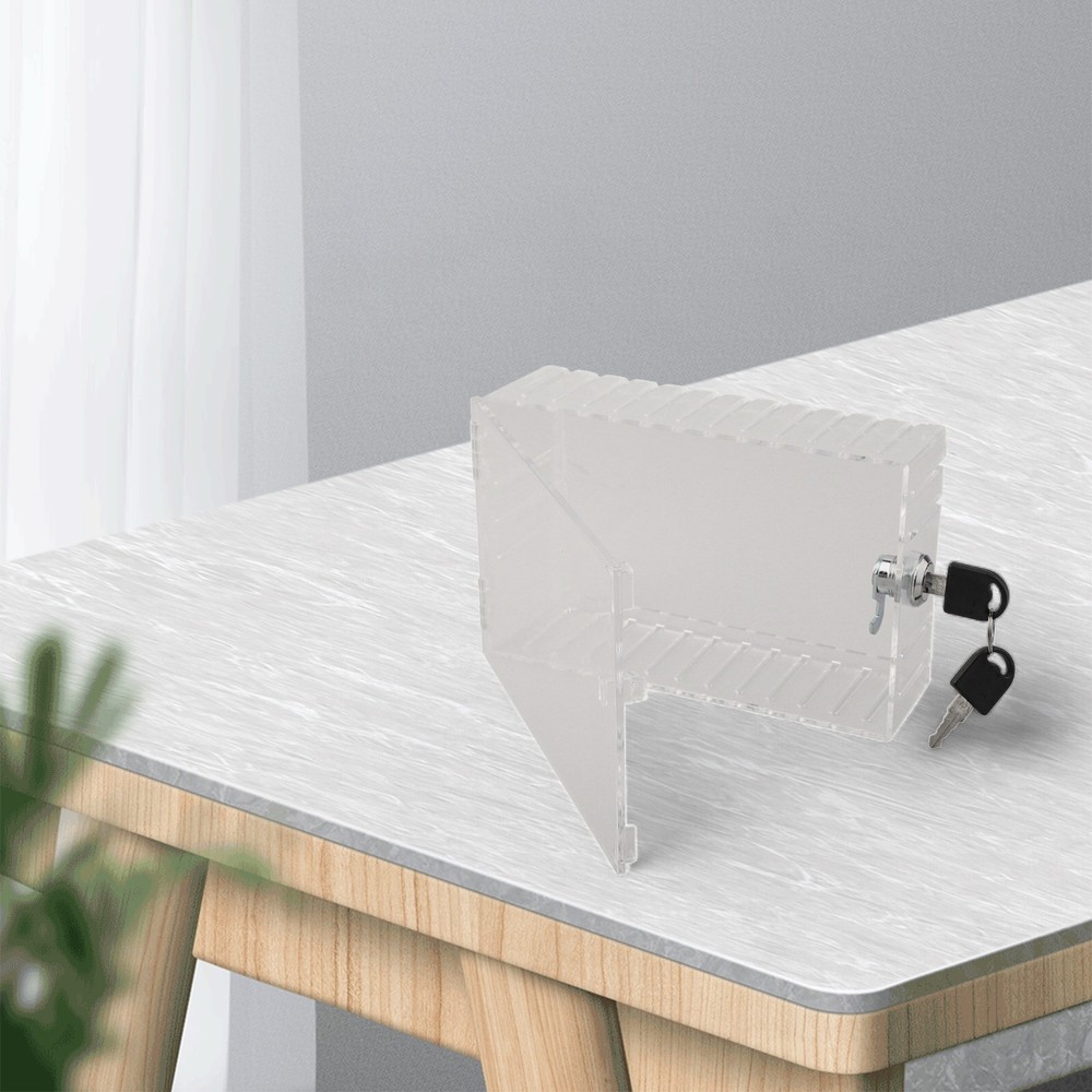 Transparent Thermostat Lock Box with Keys for Enhanced Security Features