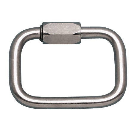 STAINLESS SQUARE QUICK LINK, 1/4", 316 SS