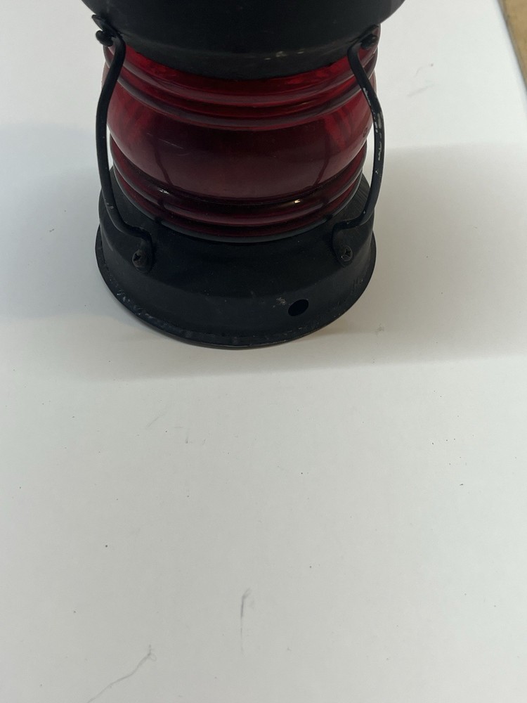 Vintage 6” Lantern Red Preowned