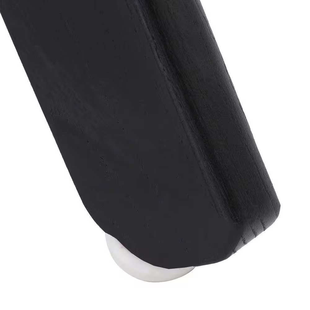 18 In. Director'S Chair Black Solid Wood Frame