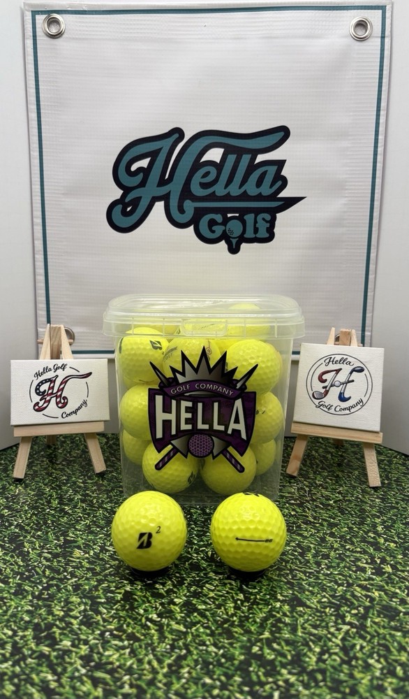 24 Pack BridgeStone e6 (5A) Combo Yellow Golf Balls ~Hella Pristine~