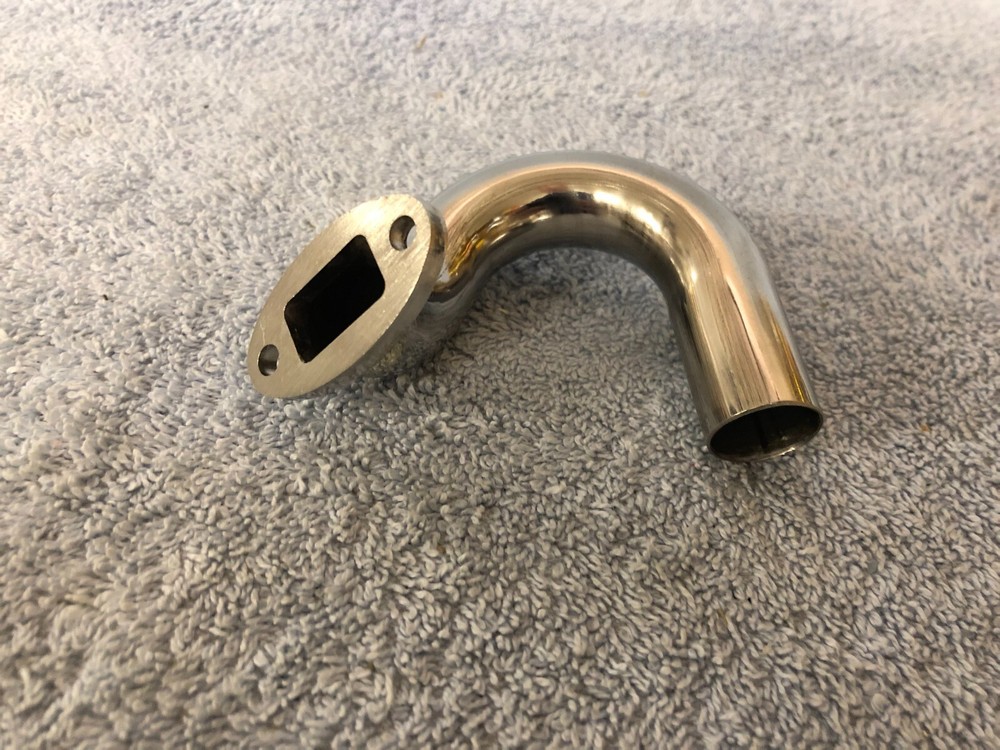 RC Helicopter 60 Size Side Exhaust Engine Header With Exhaust Spacer