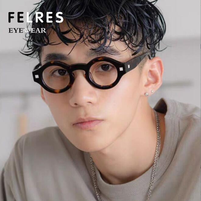 Round Thick Frame Blue Light Blocking Reading Glasses For Men Clear Lens Glasses