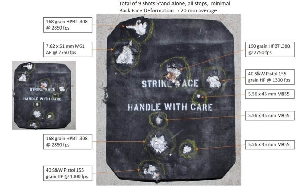 Single Curve Level III+ Ceramic/Composite Body Armor Plate