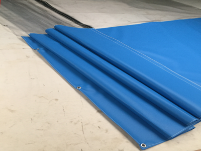 CLEAR/GREY DUST PREVENTION WORKSHOP GARAGE DIVIDER CURTAIN 20FT X 9FT