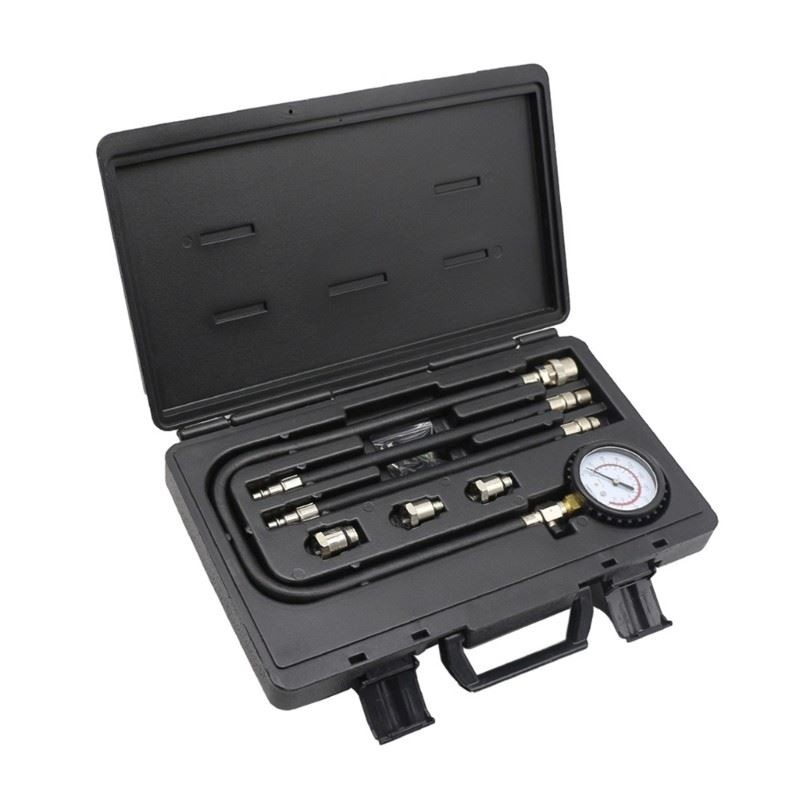 Compression Tester Precisions Engine compression Gauge Kit with Flexible Hose