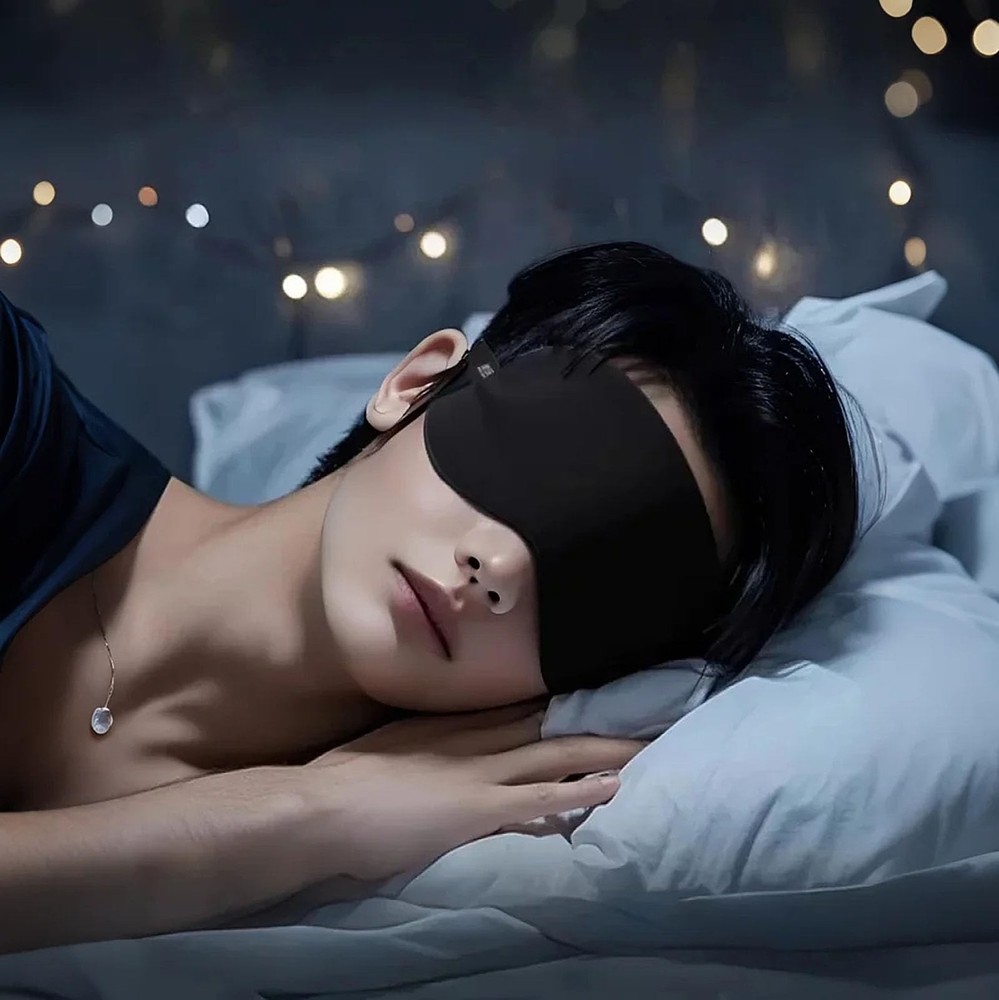 Sleep Mask for Women & Men Soft Satin Blindfold with Elastic Adjustable Strap