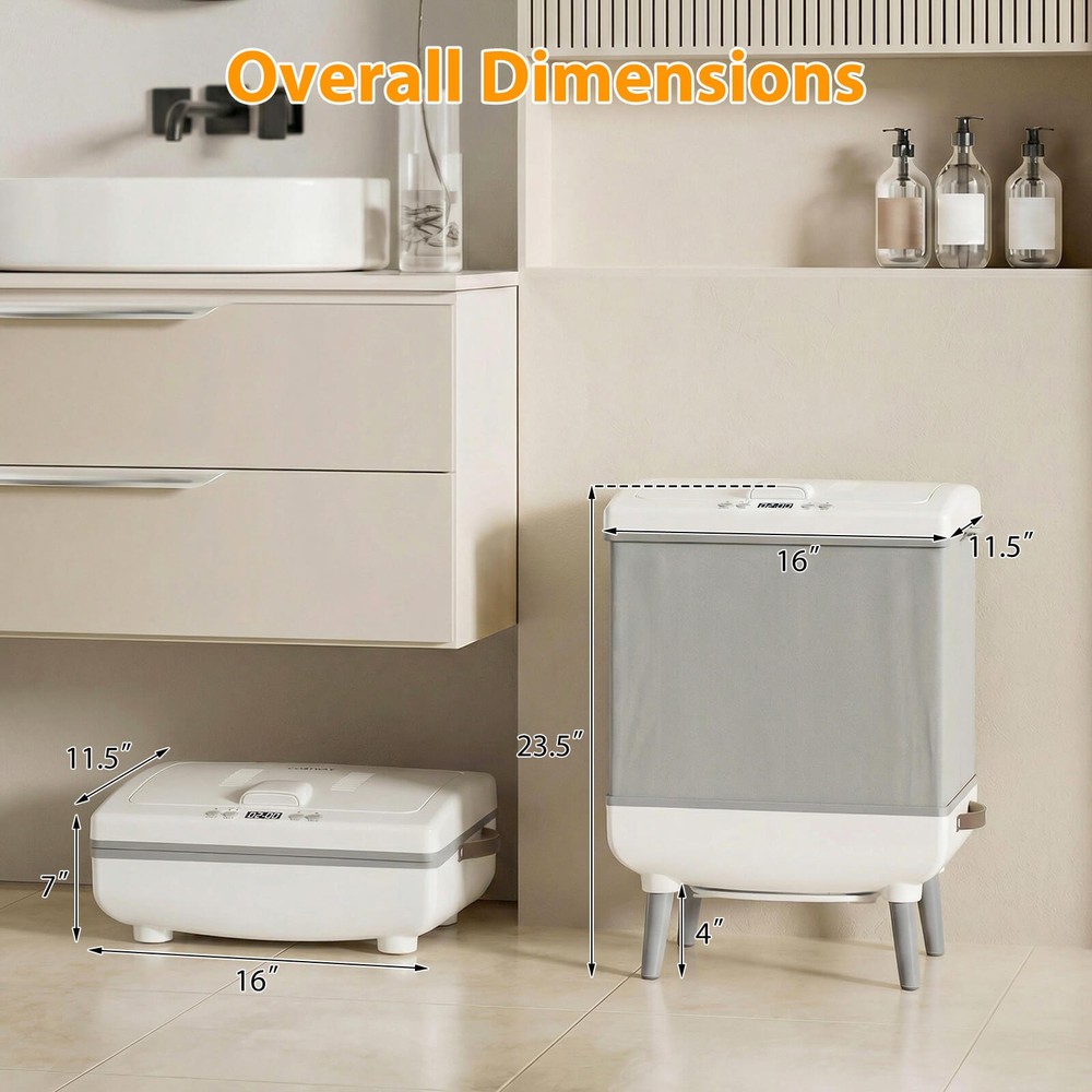 35L Large Blanket Warmer w/ Heating & Drying Modes, 24H Timer, Delay, Child Lock