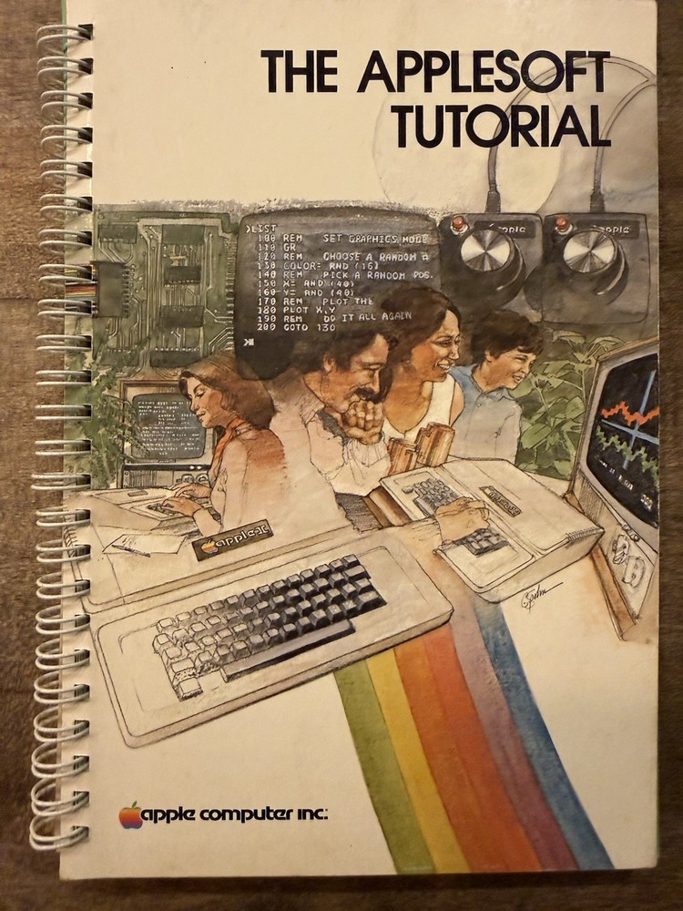 FREE SHIP! 1981 The Applesoft Tutorial Apple II Computer VINTAGE