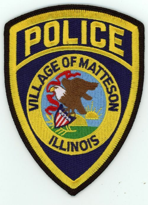 ILLINOIS IL MATTESON POLICE NICE SHOULDER PATCH SHERIFF