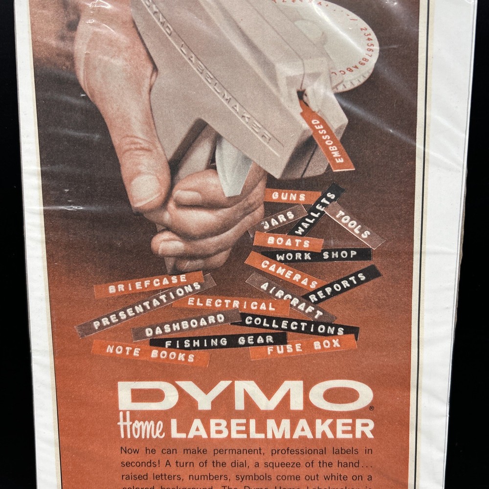 Vintage DYMO Labelmaker Paper Advertisement
