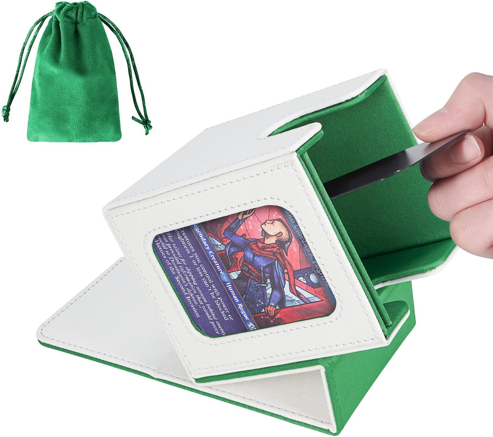 MTG Deck Box for Commander Display,Card Deck Case Fits 100 Double Sleeved Cards,