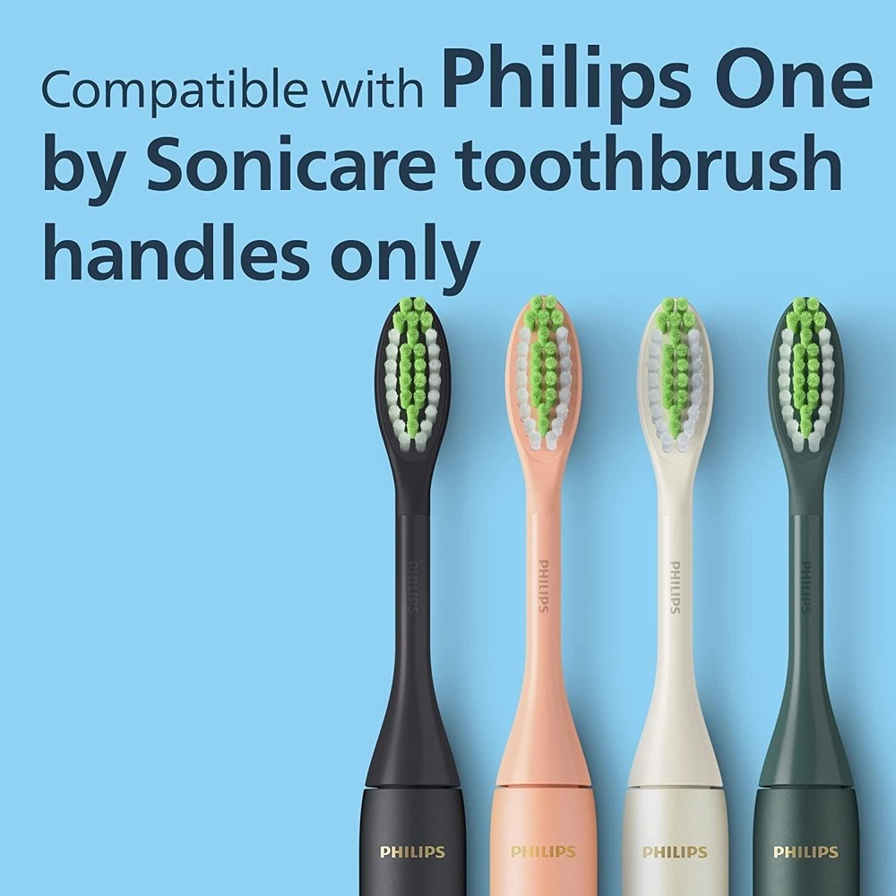 One by Sonicare 2pk Brush Heads, Black