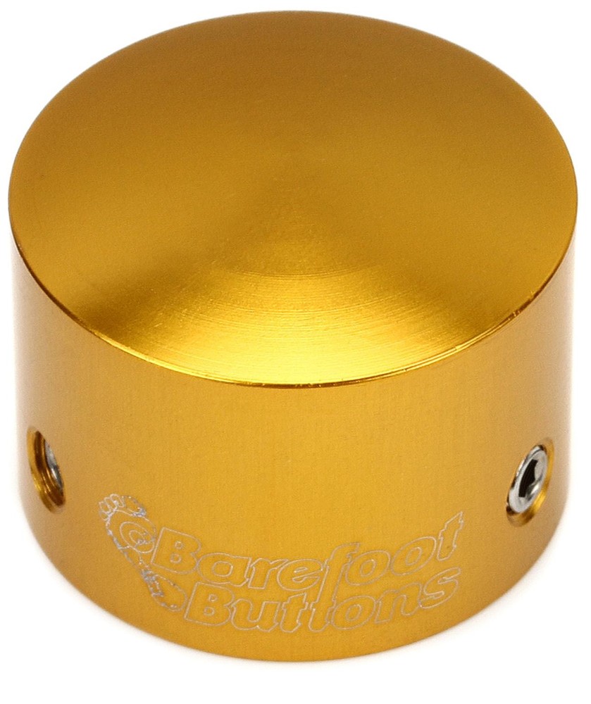 Barefoot Buttons V1 Tallboy Footswitch Cap - Gold (3-pack) Bundle