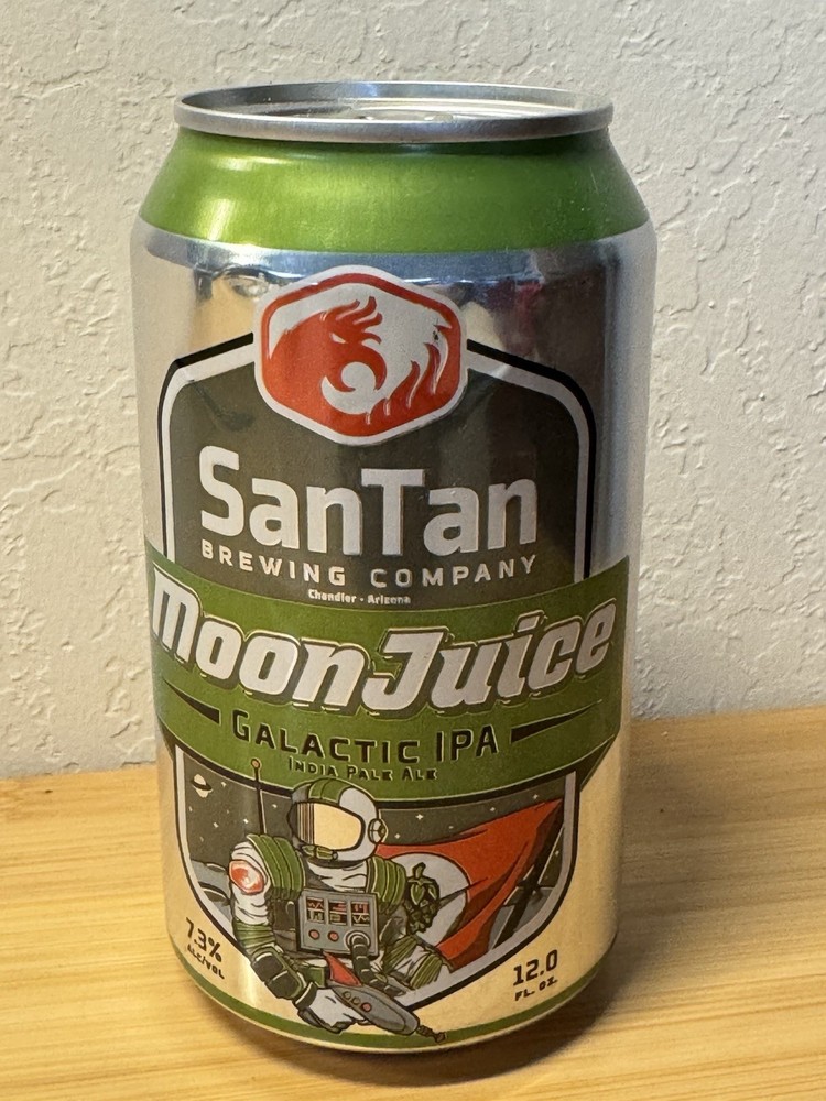 SanTan Moon Juice Galactic IPA - Empty Beer Can - Bottom Opened