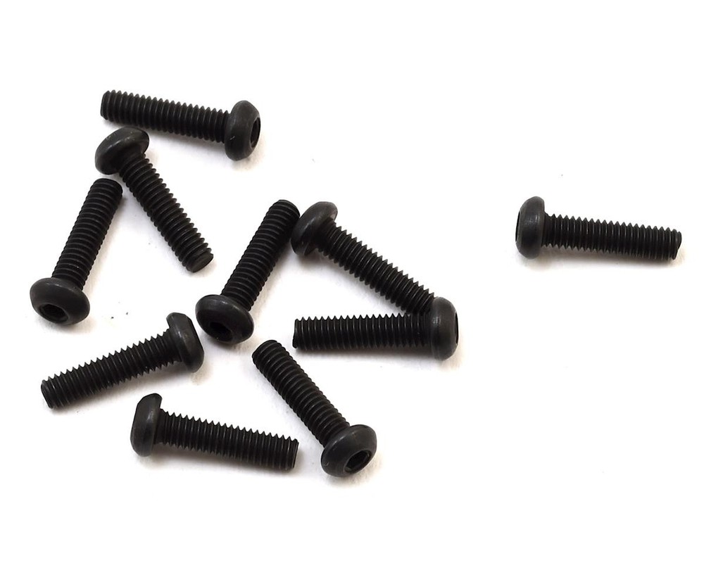 Team Associated 2.5x10mm Button Head Hex Screws (10) [ASC31522]