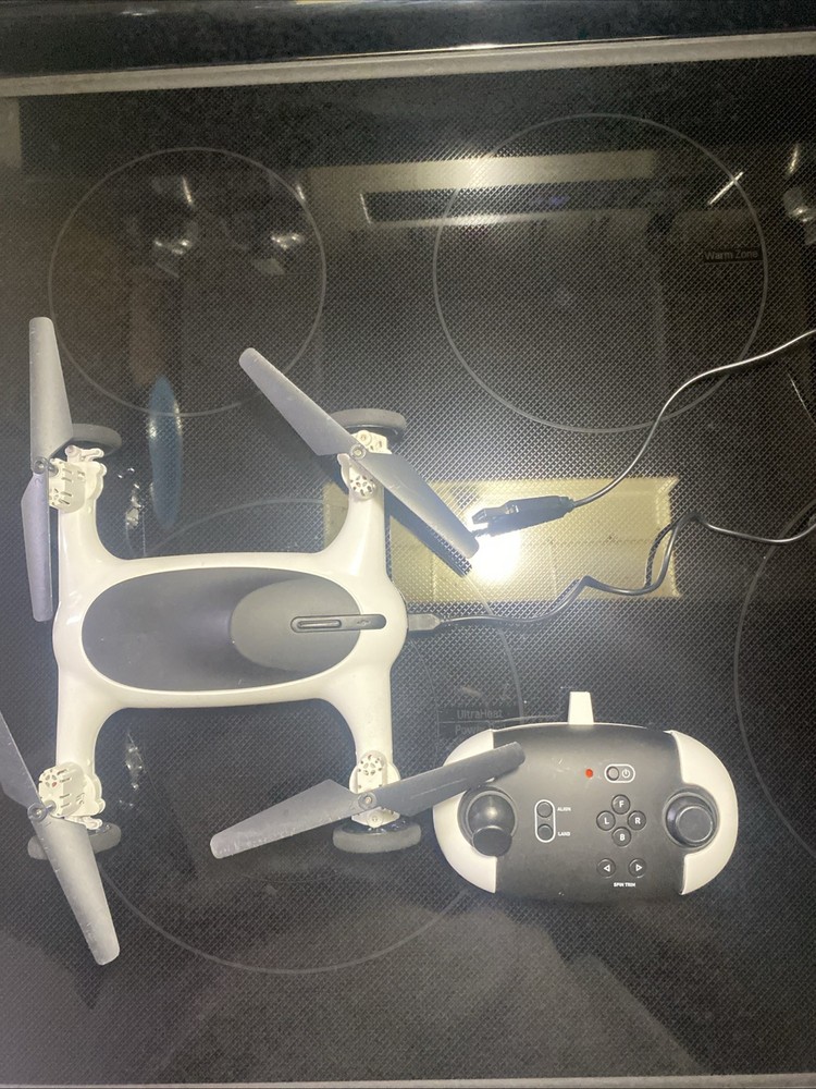 Drone With Wheels, Flies And Drives